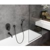 Hansgrohe FixFit S, nástěnné kolínko se zpětným ventilem, černá matná, HAN-26453670