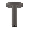 Hansgrohe, stropní rameno S 100 mm, kartáčovaný černý chrom, HAN-27393340