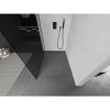 Mexen Kioto L, sprchová zástěna Walk-In 90 x 200 cm, 8mm šedé sklo, grafitový profil, 800-090-103-66-40