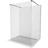 Mexen Kioto, sprchová zástěna Walk-In 125 x 200 cm, 8mm čiré sklo, černý profil, 800-125-002-70-00
