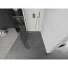 Mexen Kioto, sprchová zástěna Walk-In 140 x 200 cm, 8mm čiré sklo, zlatý matný profil, 800-140-101-55-06