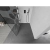 Mexen Kioto, sprchová zástěna Walk-In 70 x 200 cm, 8mm čiré sklo bílý vzor, ​​grafitový profil, 800-070-101-66-97
