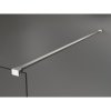 Mexen Kioto, sprchová zástěna Walk-In 70 x 200 cm, 8mm šedé sklo, broušená ocel profil, 800-070-101-97-40