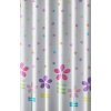 Aqualine, Sprchový závěs 180x180cm, polyester, květovaný barevný, ZV025