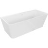Mexen Volta, volně stojící nástěnná vana 170 x 75 cm, bílá, bílý přepad, 51131707500-20