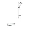 Hansgrohe Raindance Select E, sprchová souprava 120 3jet na zeď s termostatem Ecostat Select a sprchovou tyčí 65 cm, chromová, HAN-27038000