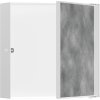 Hansgrohe XtraStoris Rock, výklenek do zdi s dvířky pro obklady 300x300x100mm, bílá matná, HAN-56085700