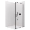 Cerano Porte, 1-křídlé sprchové dveře 90x195 cm, 8mm čiré sklo, černý profil, CER-CER-413492
