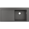 Hansgrohe S51, vestavný dřez 450 s odkapávací plochou, kamenná šedá, HAN-43314290