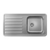 Hansgrohe S41, vestavný dřez S4111-F400 s odkapávačem, nerezová ocel, HAN-43341800