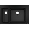 Hansgrohe S51, vestavný dřez 180/450, černý grafit, HAN-43315170