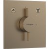 Hansgrohe DuoTurn E, baterie pod omítku pro 2 spotřebiče, kartáčovaný bronz, HAN-75417140