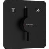 Hansgrohe DuoTurn Q, baterie pod omítku pro 2 spotřebiče, černá matná, HAN-75414670