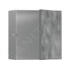 Hansgrohe XtraStoris Rock, výklenek do zdi, s dvířky, 300x300x140 mm, kartáčovaná nerezová, HAN-56091800