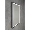 Aqualine, CORNA zrcadlo s LED osvětlením 60x80cm, dotykový senzor, stmívatelné, černá mat, CN060