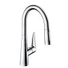 Hansgrohe Talis M51, dřezová baterie M5116-H200 s výsuvnou sprškou, sBOX, chromová, HAN-73851000