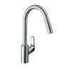 Hansgrohe Focus M41, dřezová baterie M4116-H240 s výsuvnou sprškou, sBOX, chromová, HAN-73880000