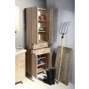 Aqualine, ZOJA/KERAMIA FRESH skříňka vysoká 50x184x29cm, dub platin, zásuvky, 51296