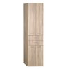 Aqualine, ZOJA/KERAMIA FRESH skříňka vysoká 50x184x29cm, dub platin, zásuvky, 51296