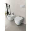 Isvea, INFINITY bidet závěsný 36,5x53cm, matná bílá, 10NF41001-2L