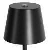 Toolight, dotyková LED noční stolní lampa 5W, 3 barvy světla, USB napájení, APP1365-T BLACK, černá matná, OSW-08628