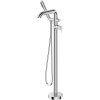 Bath mixer, freestanding, with shower set