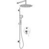 Concealed shower set, with sliding bar - with shower head