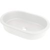 Granite washbasin, undermount/inset, oval
