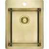 Deante Olfato, 1-komorový nerezový dřez 390x505x200mm, broušená zlatá, DEA-ZPO_R10E