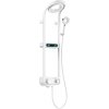 Mexen Peak, sprchová sada s ruční a dešťovou hlavicí, LED displej, bílá, 78106-20