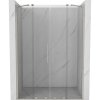 Mexen Velar Duo, posuvné sprchové dveře do otvoru 160 cm, 8mm čiré sklo, broušená ocel, 871-160-000-02-97