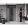 Mexen Velar Duo, posuvné sprchové dveře do otvoru 160 cm, 8mm sklo námraza, broušený grafit, 871-160-000-32-95