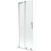 Mexen Velar L, 2-křídlová posuvná vanová zástěna 75 x 150 cm, 8mm čiré sklo, chromový profil, 896-075-003-01-01