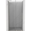Mexen Velar L, posuvné sprchové dveře do otvoru 110 cm, 8mm čiré sklo, broušená ocel, 871-110-003-01-97