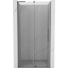 Mexen Velar L, posuvné sprchové dveře do otvoru 110 cm, 8mm čiré sklo, broušený grafit, 871-110-003-01-95