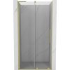 Mexen Velar L, posuvné sprchové dveře do otvoru 110 cm, 8mm čiré sklo, zlatá matná, 871-110-003-01-55