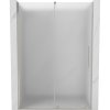 Mexen Velar, posuvné sprchové dveře do otvoru 130 cm, 8mm sklo námraza, broušená ocel, 871-130-000-31-97