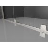 Mexen Velar, posuvné sprchové dveře do otvoru 150 cm, 8mm sklo námraza, broušená ocel, 871-150-000-31-97