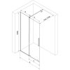 Mexen Velar, sprchová zástěna s posuvnými dveřmi Walk-in 110 x 200 cm, 8mm šedé sklo, zlatá lesklá, 871-110-000-43-50