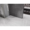 Mexen Velar, sprchová zástěna s posuvnými dveřmi Walk-in 120 x 200 cm, 8mm sklo námraza, broušená ocel, 871-120-000-33-97
