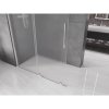 Mexen Velar, sprchová zástěna s posuvnými dveřmi Walk-in 160 x 200 cm, 8mm sklo námraza, chromová, 871-160-000-33-01