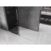 Mexen Velar, sprchová zástěna s posuvnými dveřmi Walk-in 160 x 200 cm, 8mm šedé sklo, broušená ocel, 871-160-000-43-97