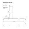 526282 sapho lorea led pasik 101cm 1w studena biela led105
