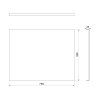 526576 polysan plain bocny panel 75x59cm 72687