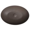 Sapho, FORMIGO betonové umyvadlo na desku, 60x40cm, tmavě hnědá, FG215
