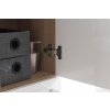 Mereo, Bino, koupelnová skříňka vysoká 163 cm, dvojitá, Multidecor, CN699DRH1