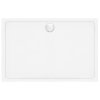 Rea Savoy, obdélníková sprchová akrylová 100x80x6 cm, bílá lesklá + sifon, REA-K5332