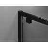 Mexen Exo, sprchový kout s křídlovými dveřmi 70 x 85 cm, 6mm čiré sklo, černý profil, 8182-070-085-70-00