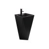 Mexen Ida, volně stojící umyvadlo 46x46x82 cm, černá matná, 26114670