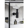Sapho, Umyvadlový sifon 5/4", odpad 32mm, kulatý, černá matná, SI515